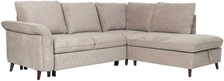 Home4You Kampinė sofa-lova LINDY RC, šviesiai ruda