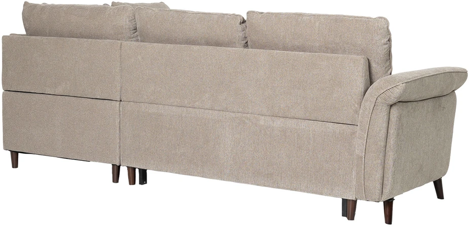 Home4You Kampinė sofa-lova LINDY RC Šviesiai ruda
