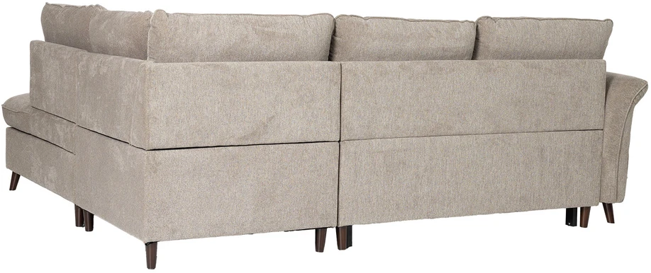 Home4You Kampinė sofa-lova LINDY RC Šviesiai ruda