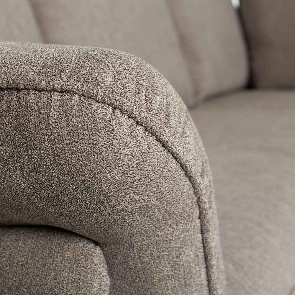 Home4You Kampinė sofa-lova LINDY RC Šviesiai ruda
