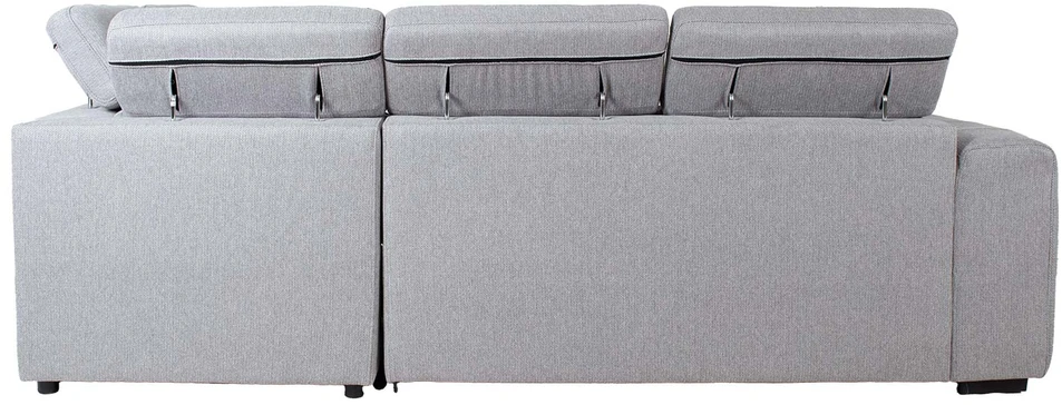 Home4You Kampinė sofa-lova ODELIA-2 RC, pilka