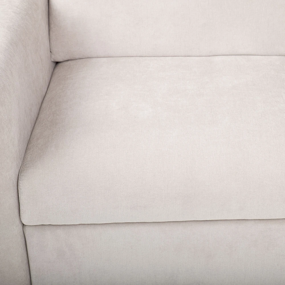 Home4You Kampinė sofa-lova „SCALA“, šviesiai pilkos spalvos