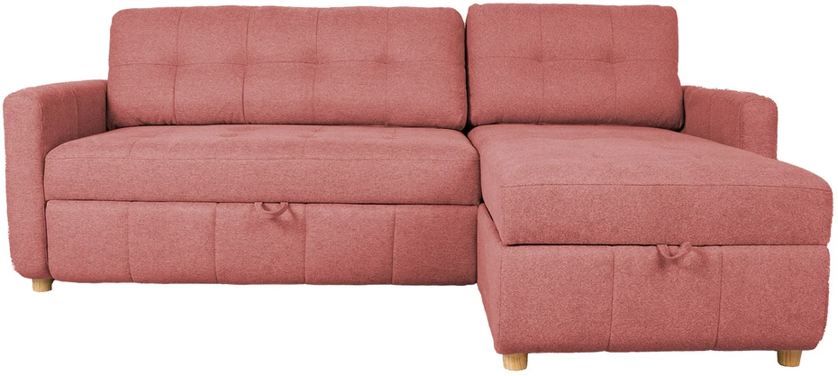 Home4You Rožinė Kampinė sofa-lova WAIOLA rožinė
