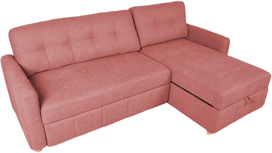 Home4You Rožinė Kampinė sofa-lova WAIOLA rožinė