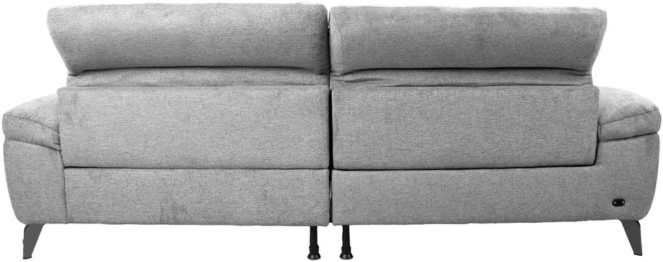 Home4You Kampinė sofa LUZERN RC, elektrinis atlošas, šviesiai pilka