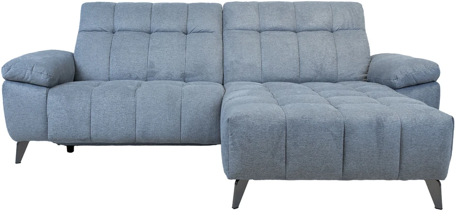 Home4You Kampinė sofa LUZERN RC, elektrinis atlošas, melsvai pilka