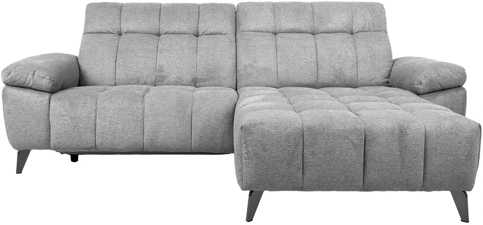 Home4You Kampinė sofa LUZERN RC, elektrinis atlošas, šviesiai pilka