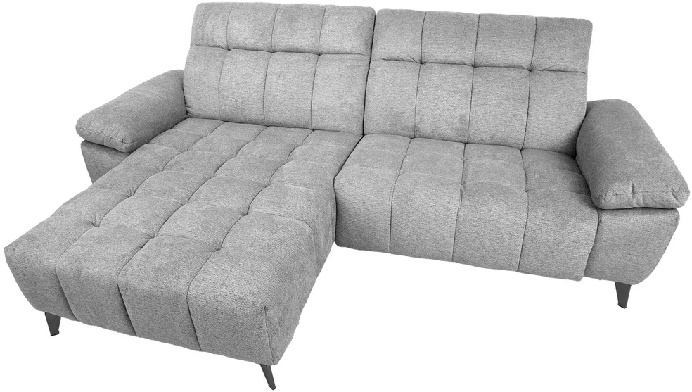 Home4You Elektrinė kampinė sofa LUZERN KK, pilkas