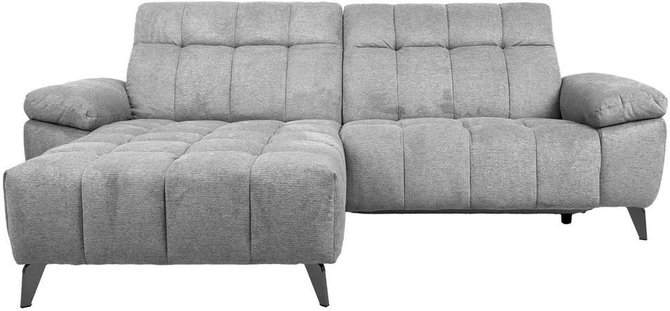 Home4You Elektrinė kampinė sofa LUZERN KK, pilkas
