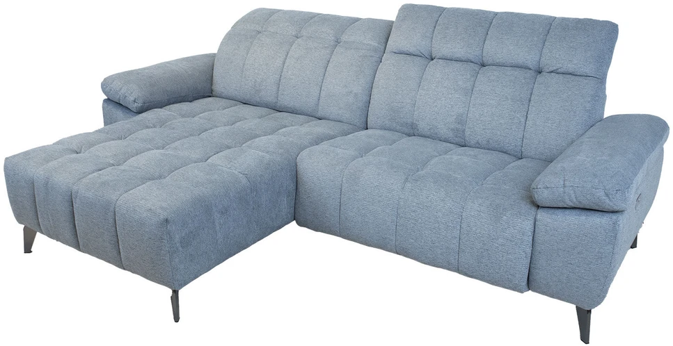 Home4You Elektrinė kampinė sofa LUZERN kairysis kampinis