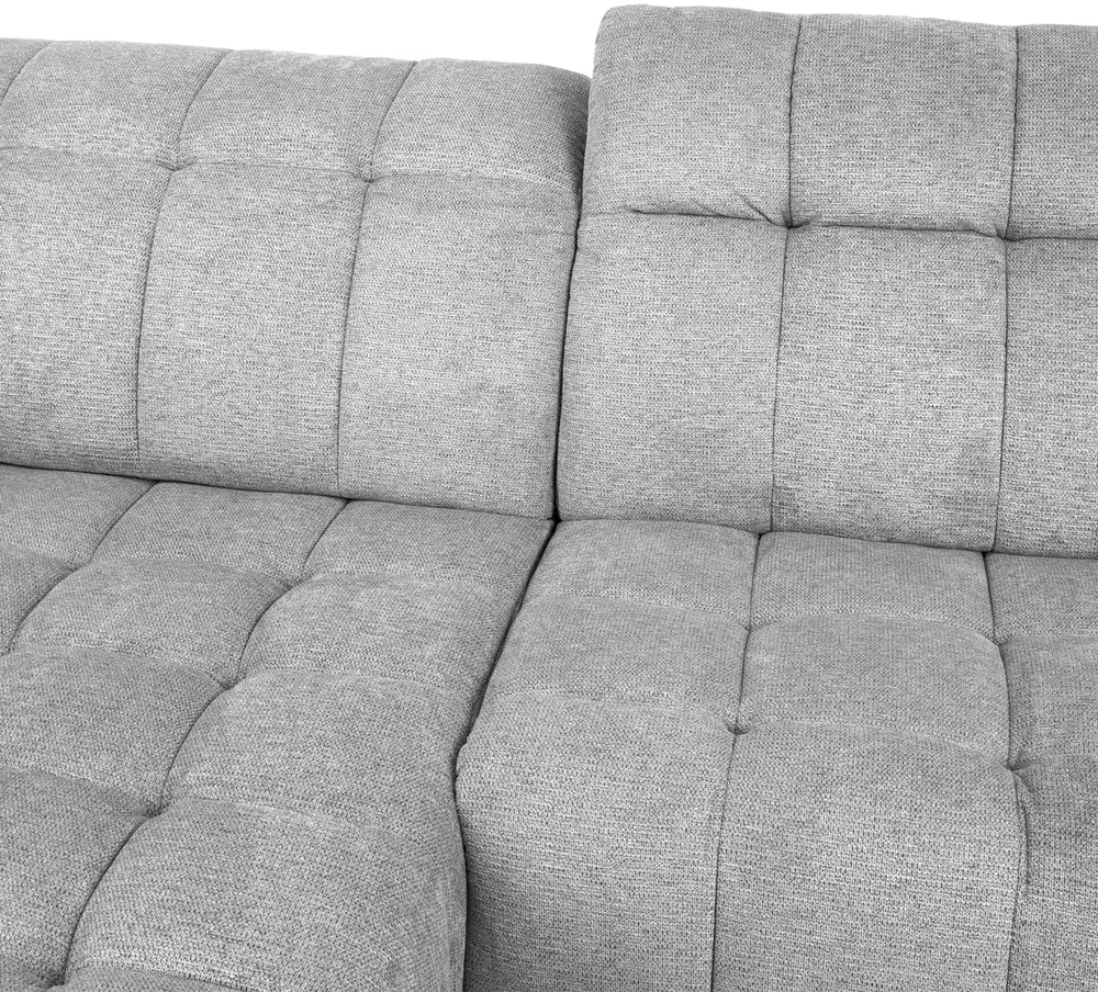 Home4You Elektrinė kampinė sofa LUZERN KK, pilkas
