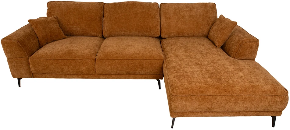 Home4You Kampinė sofa OLIVIA RC, ruda