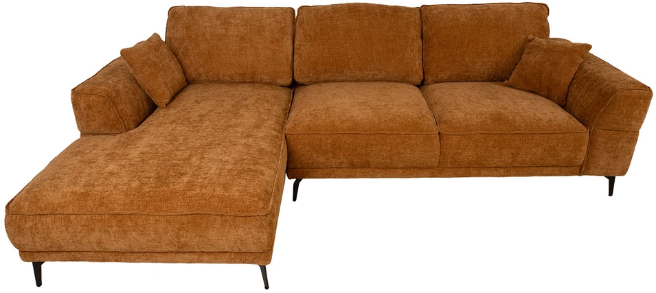Home4You Kampinė sofa OLIVIA LC, ruda