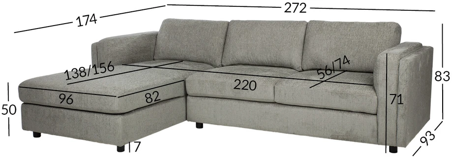 Home4You Kampinė sofa SIRE LC Žalia