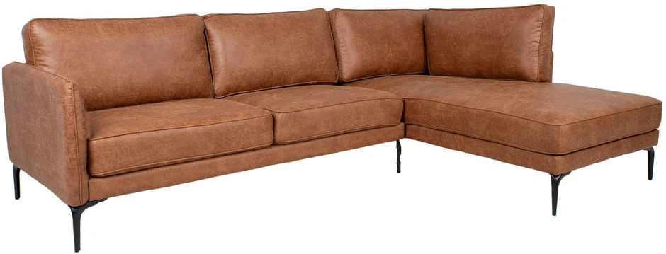 Home4You Kampinė sofa SOFIA DK, ruda