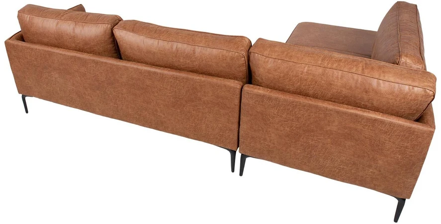 Home4You Kampinė sofa SOFIA KK, ruda