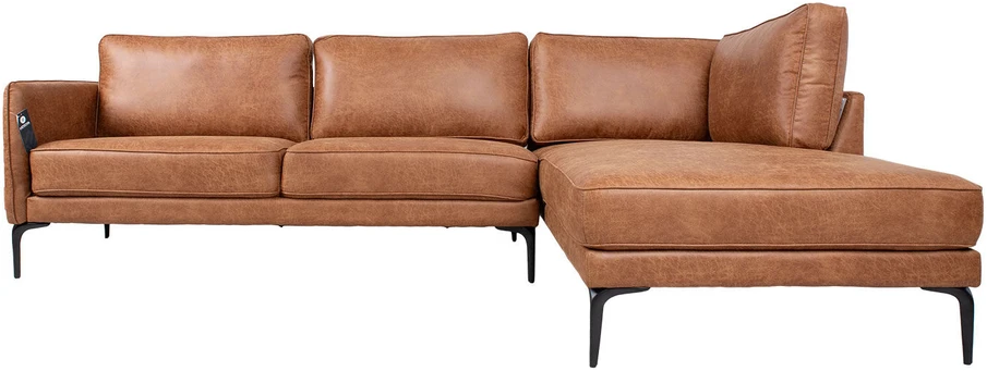 Home4You Kampinė sofa SOFIA DK, ruda
