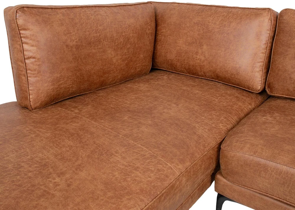 Home4You Kampinė sofa SOFIA KK, ruda