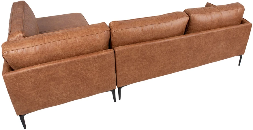 Home4You Kampinė sofa SOFIA DK, ruda