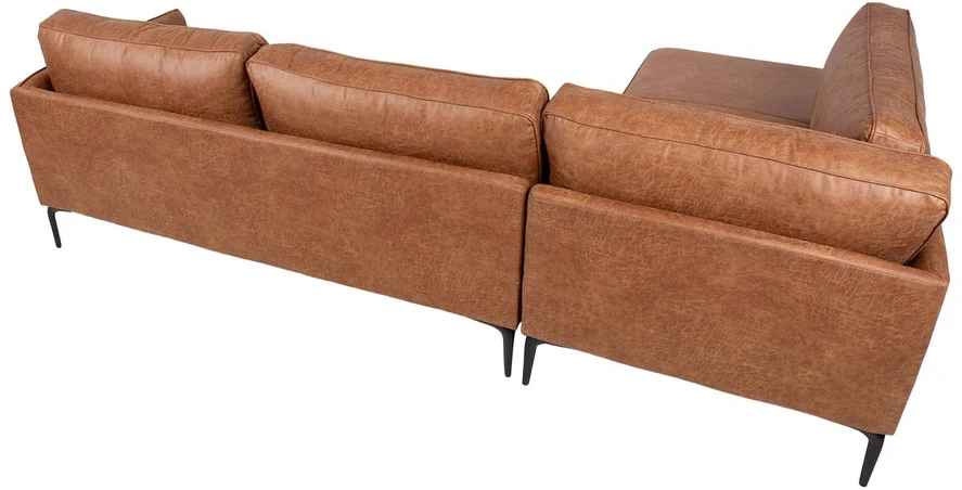 Home4You Kampinė sofa SOFIA KK, ruda