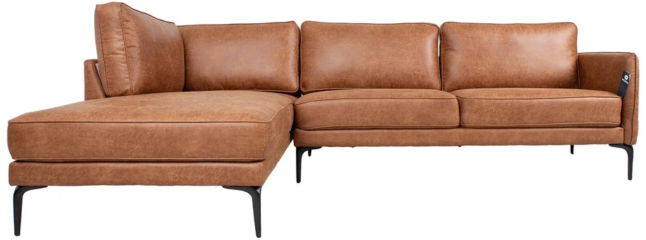 Home4You Kampinė sofa SOFIA KK, ruda