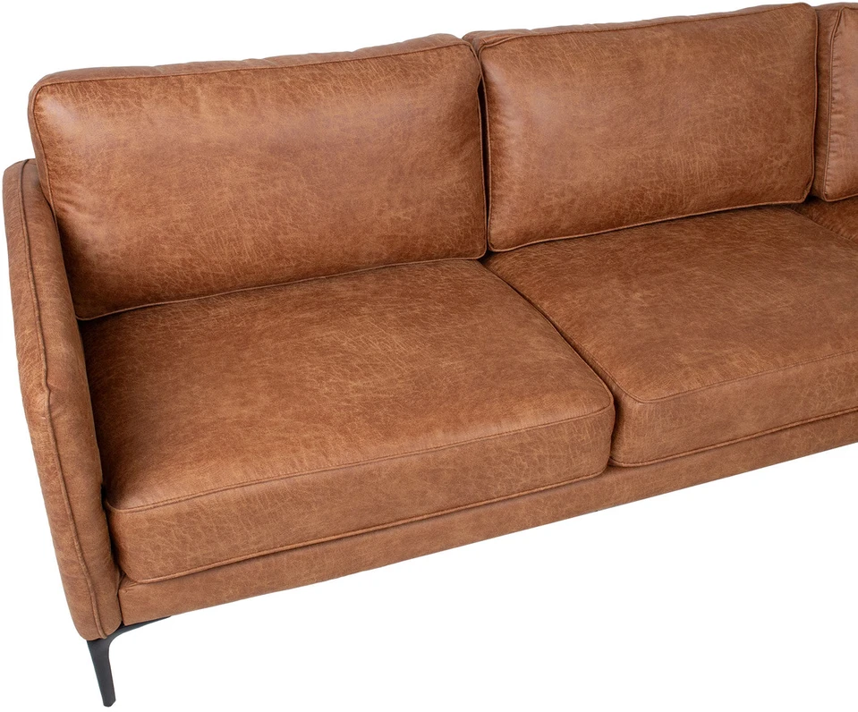 Home4You Kampinė sofa SOFIA DK, ruda
