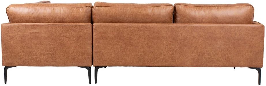 Home4You Kampinė sofa SOFIA DK, ruda