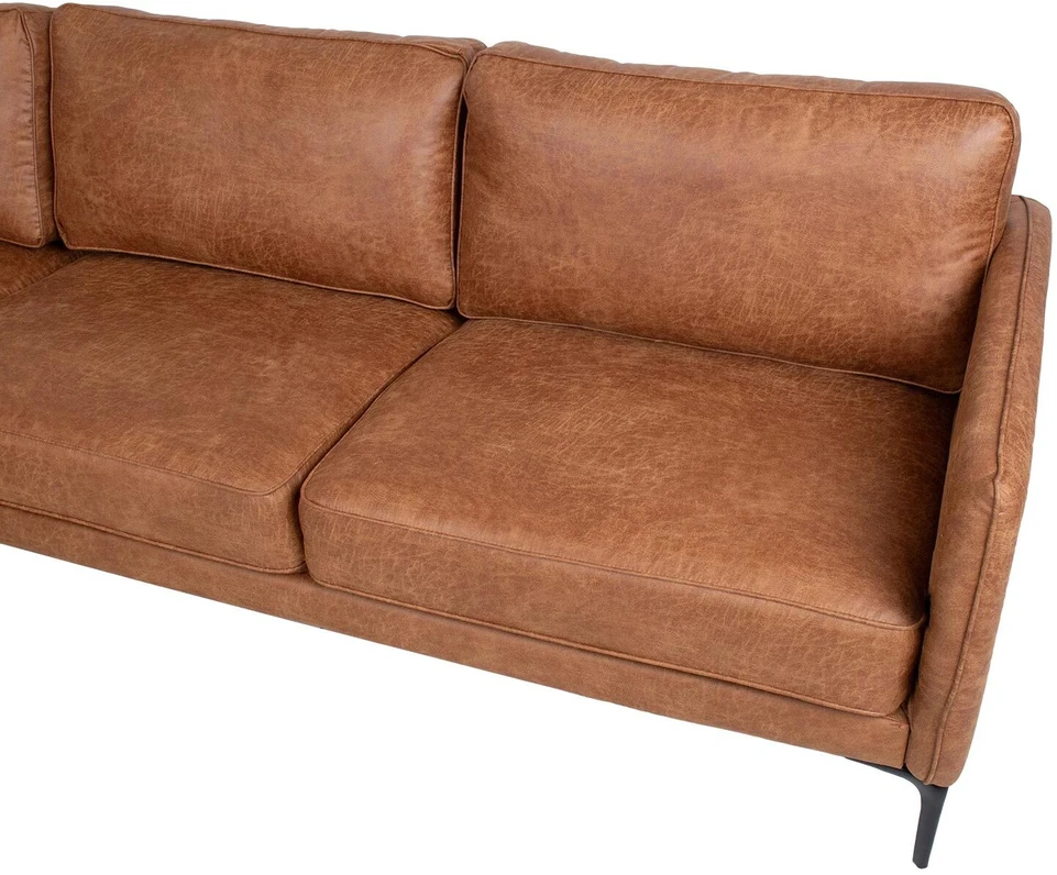 Home4You Kampinė sofa SOFIA KK, ruda