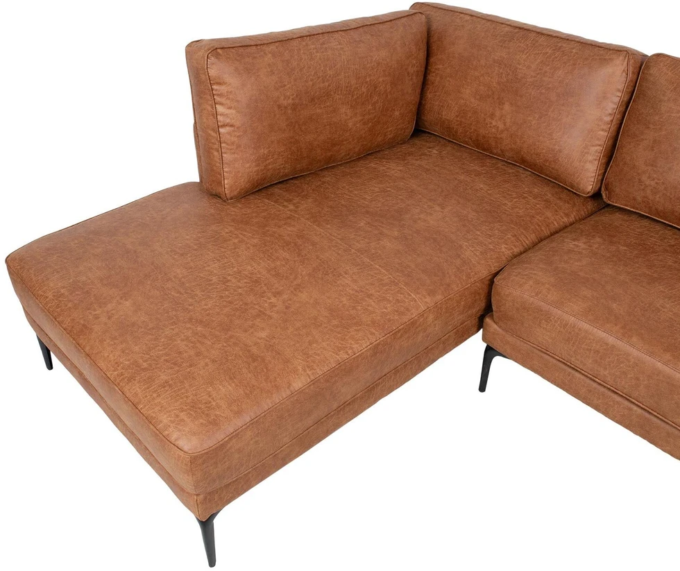 Home4You Kampinė sofa SOFIA KK, ruda