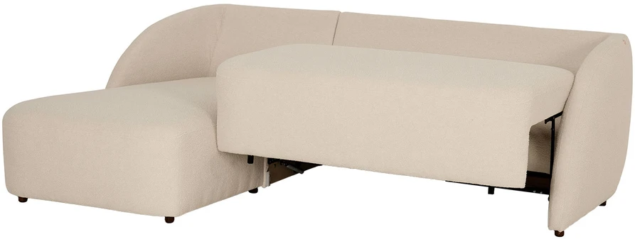 Home4You Kampinė sofa VALERY VN Kreminė, Išskleidžiama