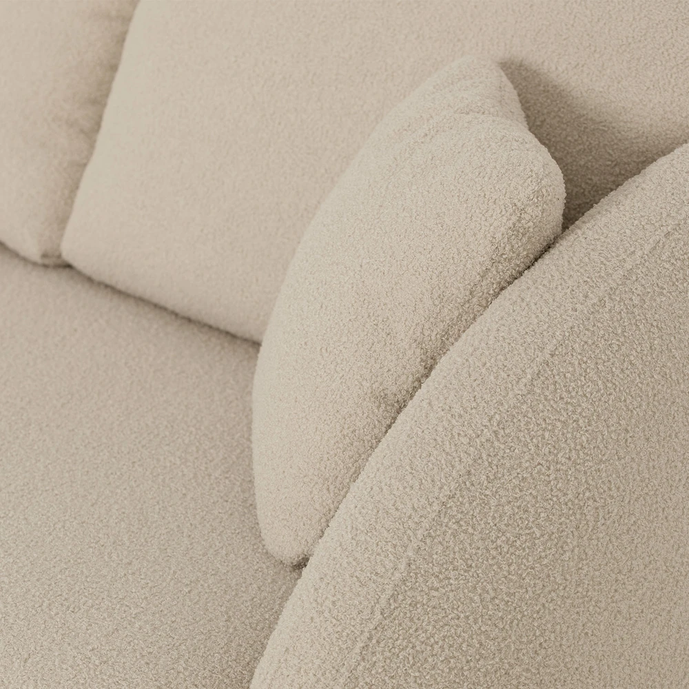 Home4You Kampinė sofa VALERY VN Kreminė, Išskleidžiama