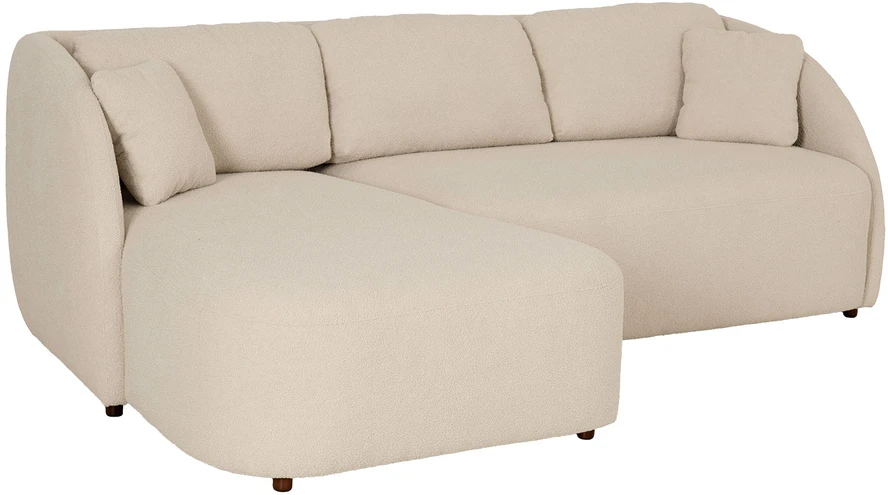 Home4You Kampinė sofa VALERY VN Kreminė, Išskleidžiama