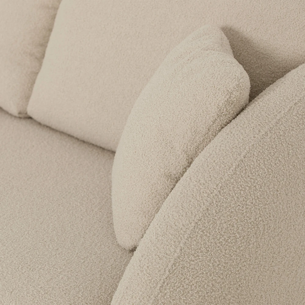 Home4You Kampinė sofa VALERY VN Kreminė, Išskleidžiama
