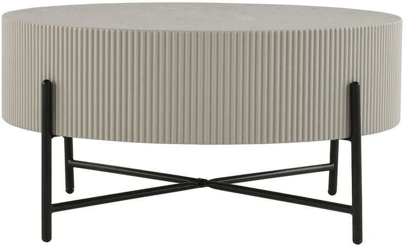 Home4You Kavos staliukas ASHER D80xH40cm Pilkas