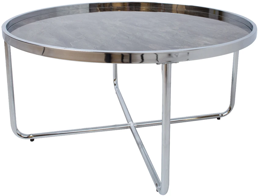 Home4You Kavos staliukas ASTOR D80xH40cm pilkas