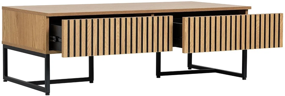 Home4You Kavos staliukas HAMPTON 120x60xH40cm Melamino Ąžuolas
