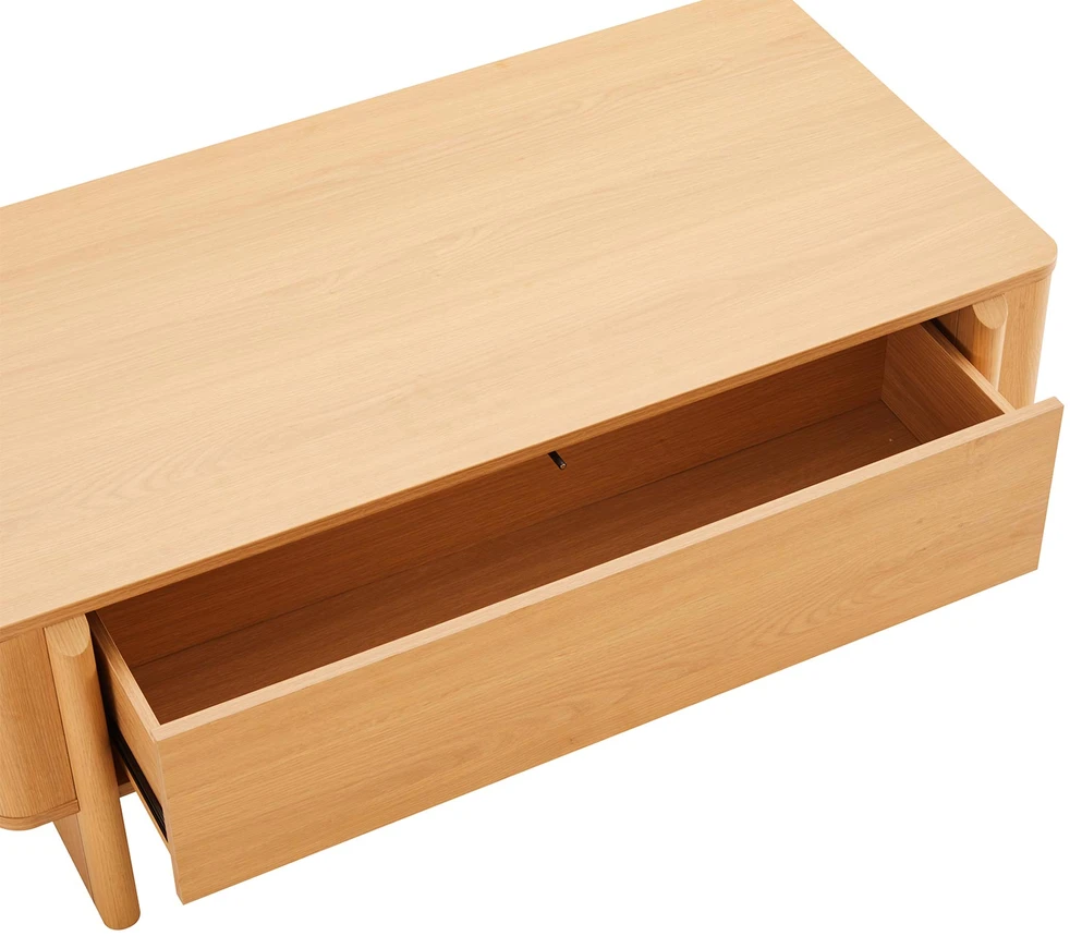 TV staliukas Home4You Kavos staliukas MORBEN 110x60xH40cm, melaminas su ąžuolo dekoru
