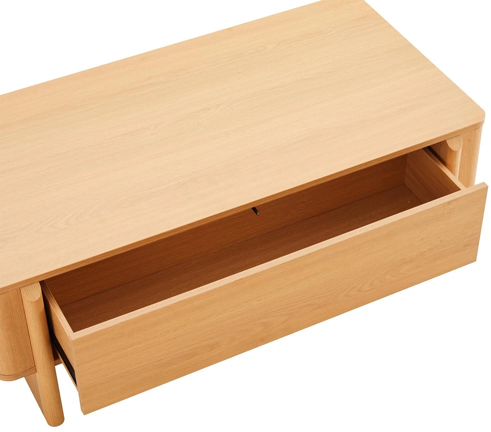 TV staliukas Home4You Kavos staliukas MORBEN 110x60xH40cm, melaminas su ąžuolo dekoru