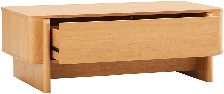 TV staliukas Home4You Kavos staliukas MORBEN 110x60xH40cm, melaminas su ąžuolo dekoru