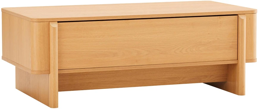 TV staliukas Home4You Kavos staliukas MORBEN 110x60xH40cm, melaminas su ąžuolo dekoru