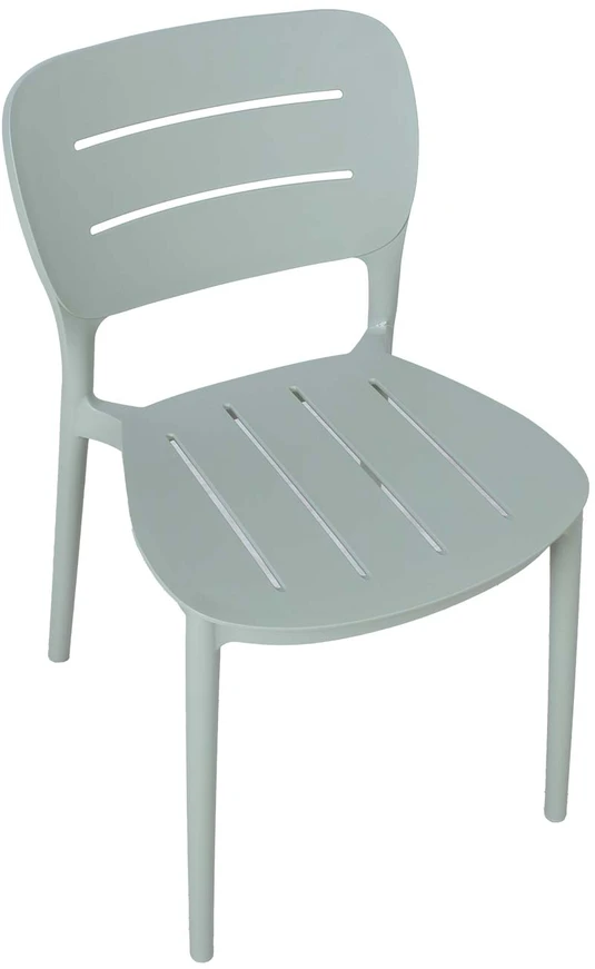 Home4You Kėdė MANGO 42,5x53,5xH79cm Žalsvai pilkas plastikas