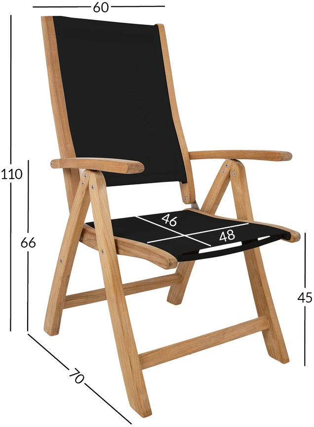 Home4You Chair BALI juodas
