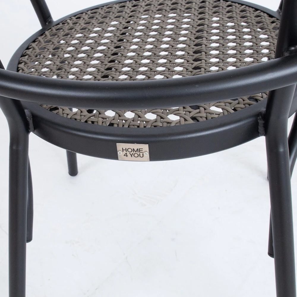 Home4You Lauko kėdė BOLGHERI, juoda
