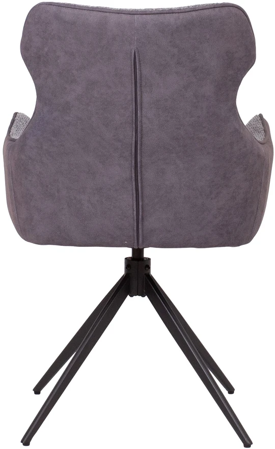 Home4You Chair CHANA swivel, pilkas