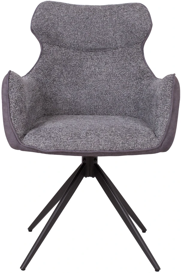 Home4You Chair CHANA swivel, pilkas
