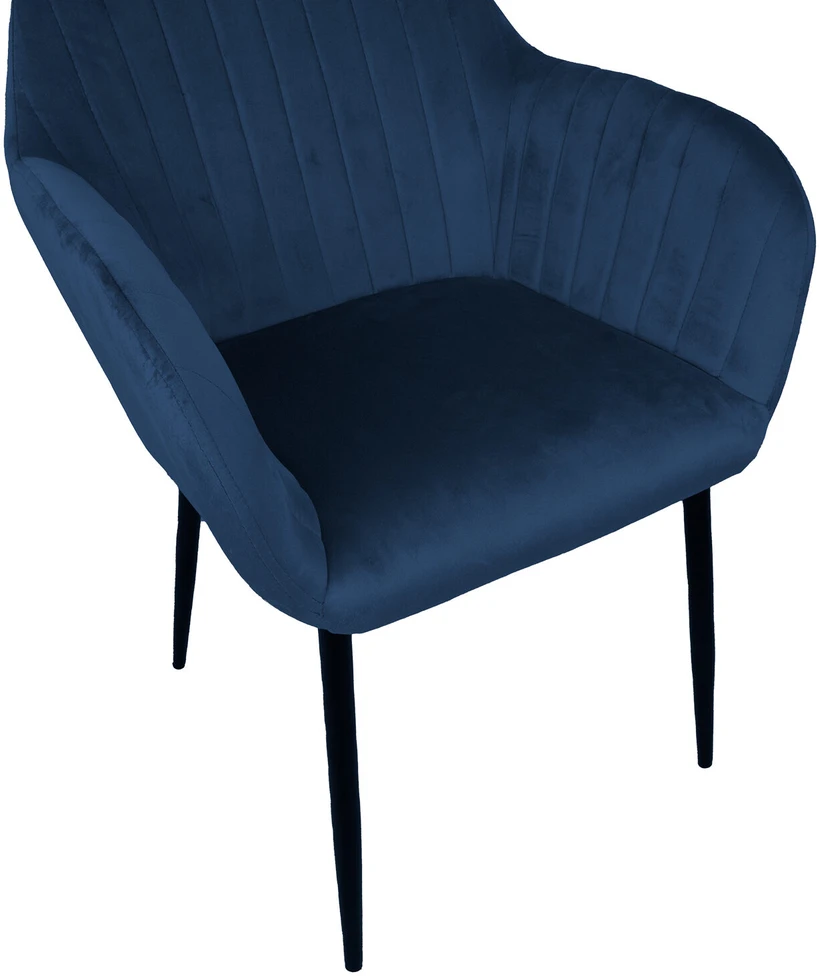 Home4You Mėlyna Chair EVELIN dark mėlynas velvet