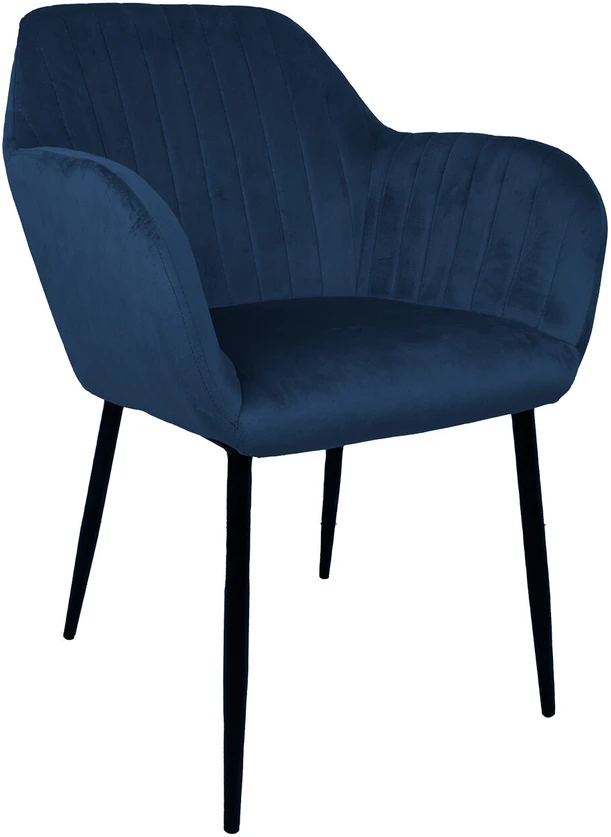 Home4You Mėlyna Chair EVELIN dark mėlynas velvet