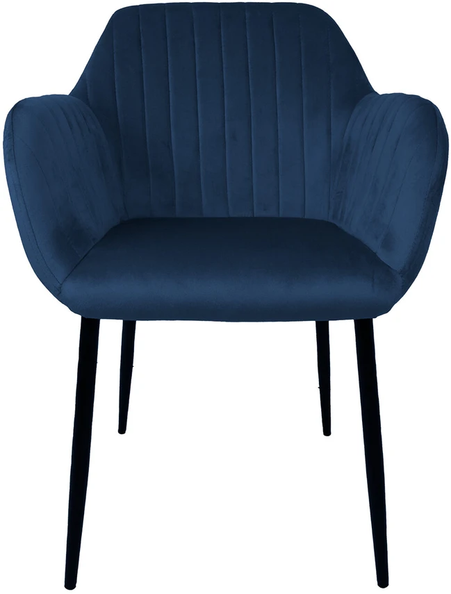 Home4You Mėlyna Chair EVELIN dark mėlynas velvet
