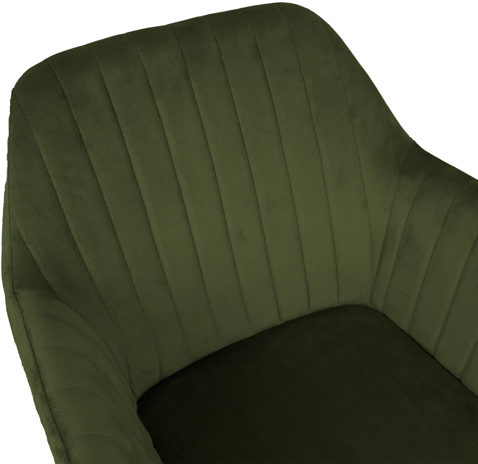 Home4You Velvet Kėdė EVELIN miško žalias aksomas
