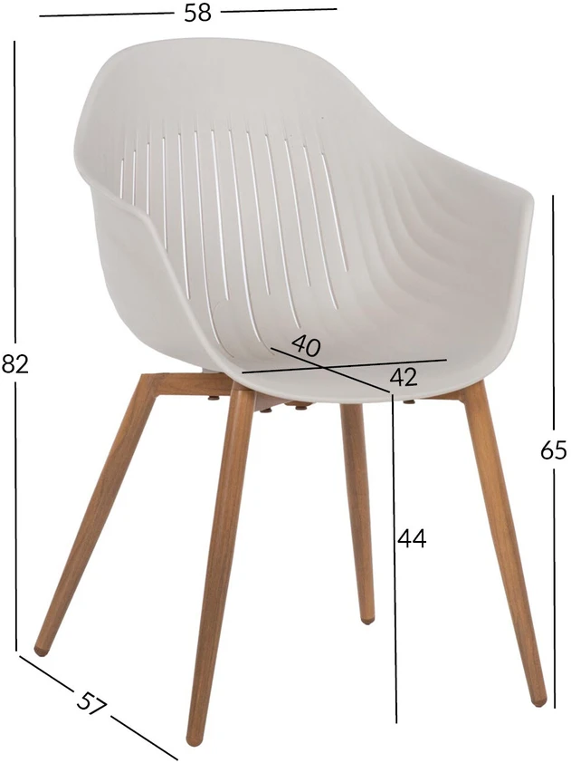 Home4You Chair Mėlynas HUG baltas